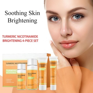 Lot de 4 Soins Visage Naturels Bio au Curcuma et Nicotinamide : Hydratant Éclaircissant et Nourrissant, Contrôle du Sébum - Product Image 6