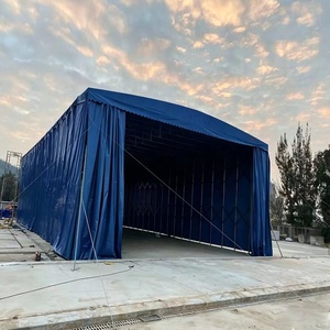 Portable push-pull <b>tent</b>, portable folding and telescopic awning, car shelter, garage, sunshade roof canopy - Product Image 1