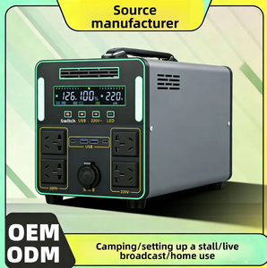 Station d'alimentation portable extérieure <span class=keywords><strong>Powerman</strong></span> 500 watts 15 kWh, batterie au lithium-fer-phosphate à onde sinusoïdale pure, 220 V, haute capacité, compacte - Product Image 2
