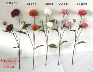 ผ้าโพลีเอสเตอร์/ ผ้า/ผ้าไหม/ผ้าเทียมดอกรักเร่/ดอกเบญจมาศสเปรย์ x 2หัวเทียมใหม่ล่าสุด2025 - Product Image 6