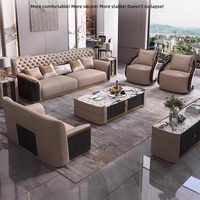 Canapé en cuir véritable de style italien, luxe léger, dossier haut, design moderne, monoplace mobile, haute densité, pour salons