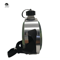 Bouteille d'eau portable en plastique pour le sport, la randonnée en montagne, le vélo, gourde tactique, bidon d'eau