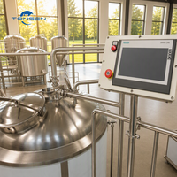 Équipement complet de brassage de bière artisanale Tonsen 7BBL 10BBL, système de microbrasserie clé en main, acier inoxydable 304 pour brasserie américaine