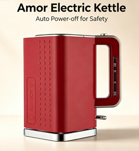 Hervidor Eléctrico Amor de 1.7L y 1500W de Ebullición Rápida, Diseño Inalámbrico, 360° °   Base Giratoria, Apagado Automático, Acero Inoxidable para un Uso Diario Rápido - Product Image 5