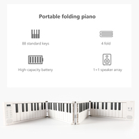 MINI clavier électronique numérique portable pliable Piano 88 49 touches pour instrument de musique étudiant