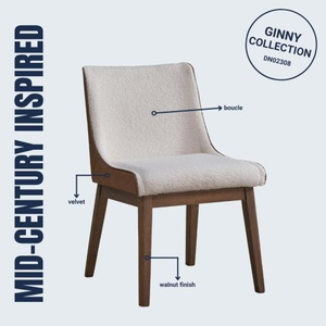 Chaises de salle à manger modernes capitonnées en bois pour la maison, le bureau, le salon et la chambre, meubles de restaurant pour salle à manger, lot de 2 - Product Image 2