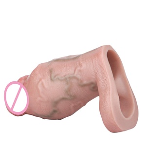 Handmade Platinum Silicone Penis Extension Sleeve for Men Cock Enlarger 5mm Thicker Penis - Product Image 3