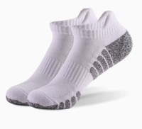 Chaussettes de course en coton pour hommes, forme bateau, épaisses, antidérapantes, absorbant l'humidité, respirantes, confortables, tricotées, pour l'été et l'exercice