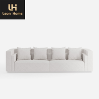 Mobilier moderne et léger pour la maison Chaise de salon Canapé en tissu Canapé français en tissu européen