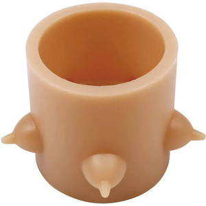 Station d'allaitement portable en silicone bionique avec 4 tétines pour chiots et chatons nouveau-nés, distributeur anti-étouffement 15 cm - Product Image 1