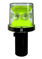 Mini cône de signalisation télécommandé pour travaux routiers, tour de chantier rotative d'urgence avec éclairage LED Tubi8, tour solaire de signalisation d'avertissement
