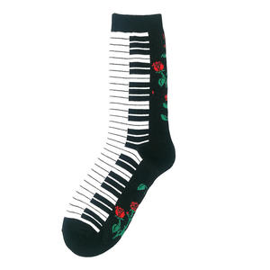 Chaussettes en coton respirant Happy Fashion pour hommes avec bas tricoté à motif de guitare - Product Image 6