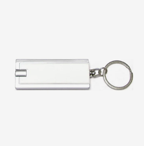 Portachiavi Sottili Personalizzati con Torcia LED, Gadget Promozionali per Eventi Aziendali con Logo - Product Image 1