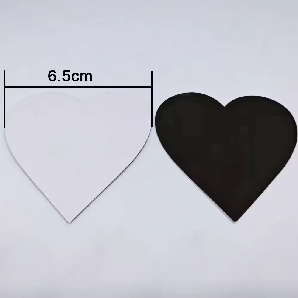 Corazón blanco de 65 mm