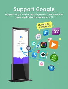 Personalizado 32 pulgadas de pie piso todo en uno Lcd señalización Digital táctil Vertical quiosco tótem Lcd póster para Centro Comercial tienda café - Product Image 6