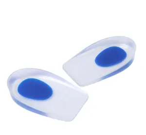 Vente en gros de coussinets de talon en silicone PU coussinets de talon en gel semelles orthopédiques pour soins des pieds coussinets en gel