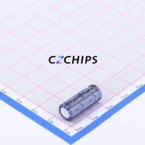 Condensador Electrolítico de Aluminio de Orificio Pasante KF221M050F200A, Componente de Orificio Pasante (THT), D8xL20mm 220uF 20% 50V 3.5mm - Product Image 1
