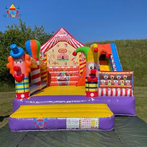 Nuevo Brincolín Inflable Comercial con Temática de Circo de Payasos 2025, Material de PVC, Tamaño 5x4m, Fácil de Instalar, para 5-7 Personas, Alquiler para Fiestas - Product Image 4
