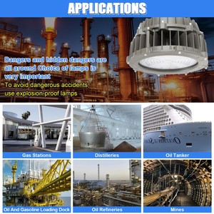Luminaria LED a Prueba de Explosiones UL844 100W 15500lm para Ubicaciones Peligrosas, Iluminación de Gran Altura para Campos Petroleros y Gasolineras IP66 - Product Image 3