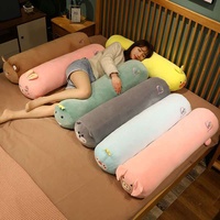 Bantal Tubuh Panjang Karakter Hewan Kartun Grosir, Bantal Tidur Boneka Kelinci Babi Bebek Beruang Lembut untuk Anak-anak, Kamar Tidur, Sofa, Hadiah
