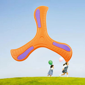 Disco Volante Boomerang per Bambini, Giocattolo Sportivo da Esterno a Tre Pale, Disco Rotante Interattivo Lanciato a Mano - Product Image 5