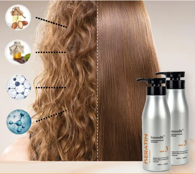 Keratina brsilien Brazil cacau Keratin Q no lleva plancha Keratin điều trị tóc cho tất cả các sợi lông