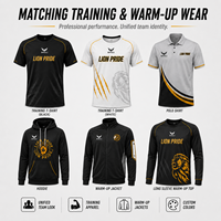 Desain Kustom Lion Pride Full Sublimation Solusi Satu Atap Hoodie Jaket Polo T-Shirt Celana Snap Kaus Kaki Pakaian Tim Basket