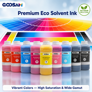 Tinta Eco Solvente GOOSAM Premium de Alta Calidad de 1000 ml Compatible con Roland Mimaki Mutoh para Impresión de Rotulación Vehicular - Product Image 1