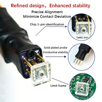 Sonda de resorte Pogo Pin JYWD SOP8-150mil para prueba de programación de IC, programación de chips SOP8 SOIC8 TSSOP8 WSON8 SPI FLASH BIOS