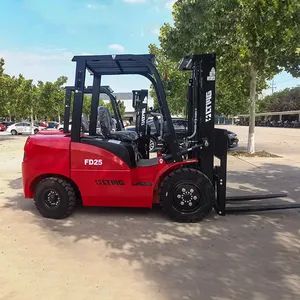 Empilhadeira diesel chinesa de 1,5 toneladas 2,5 toneladas 3 toneladas com motor japonês 3m 5m 6m mastro com preço de fabricante