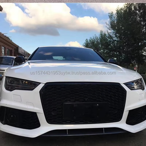 สำหรับ Audi A7 S7อัพเกรดเป็นสไตล์ RS7กระจังหน้ากันชนสีดำมันวาวแบบรังผึ้งสำหรับ C7.5 C7 2016-2018 - Product Image 6