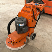 Machine professionnelle de ponçage de sols en béton et terrazzo avec moteur électrique pour la finition des surfaces en pierre