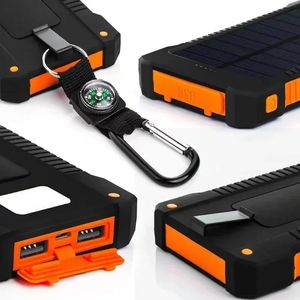 Banque d'alimentation solaire 20000mAh, capacité ultra-élevée, alimentation mobile portable avec cordon, boussole, batterie externe, <span class=keywords><strong>powerbank</strong></span> d'extérieur - Product Image 5