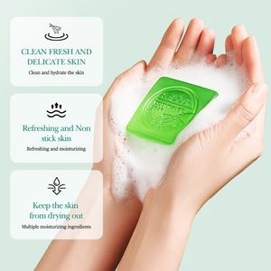 SADOER Beauty Hauttiefenreinigende Ölkontrolle Feuchtigkeitsspendende Seidig-Glatte Zarte Erfrischende Körper-Bade-Seife mit Natürlicher Aloe <span class=keywords><strong>Vera</strong></span> - Product Image 3