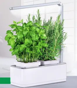 Дешевый Декоративный комнатный гидропонный умный горшок для растений, комнатный цветочный горшок для растений, мини умный сад для растений
