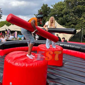 Plein air Adulte Enfants Grand Groupe Bâtiment Partie Gonflable Combat Gonflable Oreiller Combat Joute Jeu Divertissement Jeu <span class=keywords><strong>Location</strong></span> - Product Image 4