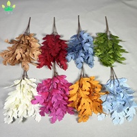Tiges florales de chêne artificielles feuilles de soie branches arbustes pour Vases remplissage automne mariage porches cours Table Vase décoration