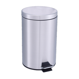 Cestino per Rifiuti a Pedale 12 L in Metallo Acciaio Inossidabile per Cucina e Bagno - Product Image 2