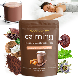 Nhãn tùy chỉnh hỗ trợ giấc ngủ magiê uống L-theanine Apigenin ca cao nóng Bột ngủ - Product Image 1