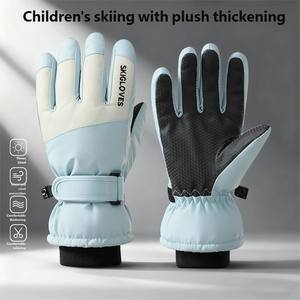 Guantes Cálidos de Invierno Antideslizantes y Resistentes al Frío para Niños, Ideales para Jugar en la Nieve, Guantes de Esquí para Niños Medianos y Grandes - Product Image 2