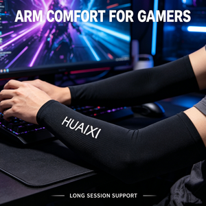 Manchon de compression pour bras avec logo personnalisé, faible friction, pour jeux PC et e-sport - Product Image 6