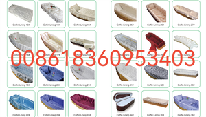 SL90 похоронное украшение интерьера гроб подкладка атласная ткань шкатулка внутренняя подкладка с картонной нижней частью - Product Image 4