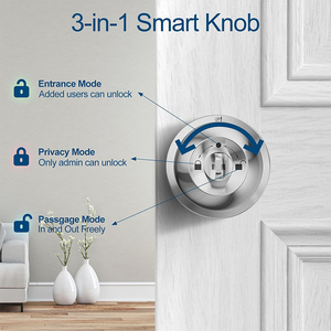 Keyplus Sliver Knob Shape Digital <b>Keypad</b> <b>Locks</b>, Easy Installation Wooden Door Smart Door <b>Lock</b> D-L10P Easy Installation Door <b>Lock</b> - Product Image 1