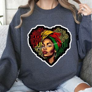 ฉันเป็นคนดำประวัติศาสตร์อัฟโฟร่เมลานินอันทรงพลังความหวังการรีดบนสติกเกอร์ถ่ายโอน DTF พร้อมกดสำหรับถุงฮู้ด - Product Image 5