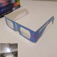 Fête de Noël Papier Coeur Diffraction Lunettes Impression Personnalisée 3D Feu D'artifice Lunettes