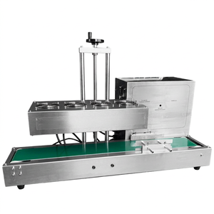 Machine de scellage électromagnétique semi-automatique haute fréquence/à impulsions pour bouteilles en aluminium, films plastiques, jus et liquides - Product Image 1