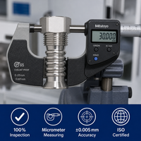 Raccord de tube ondulé brossé en acier inoxydable 304 usiné CNC de précision, fileté selon spécification