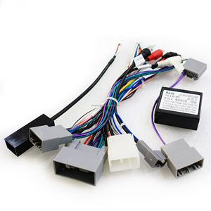 Adaptor kabel daya Stereo 16PIN mobil Android jaket <span class=keywords><strong>PVC</strong></span> kotak Canbus untuk HONDA 12-15 CRV CIVIC Low-end Wiring Harness - Product Image 1