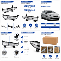 Ensemble de feux de brouillard pour pare-chocs avant pour Kia Ceed 2015-2018 OEM L92207-A2000 R92208-A2000 Pièces automobiles