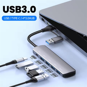 7 en 1 <span class=keywords><strong>USB</strong></span> <span class=keywords><strong>Hub</strong></span> 3.0 Splitter pour PC Portable Tablette Haute Vitesse Type C Station D'accueil pour <span class=keywords><strong>Bureau</strong></span> Travail <span class=keywords><strong>USB</strong></span> Disque - Product Image 2